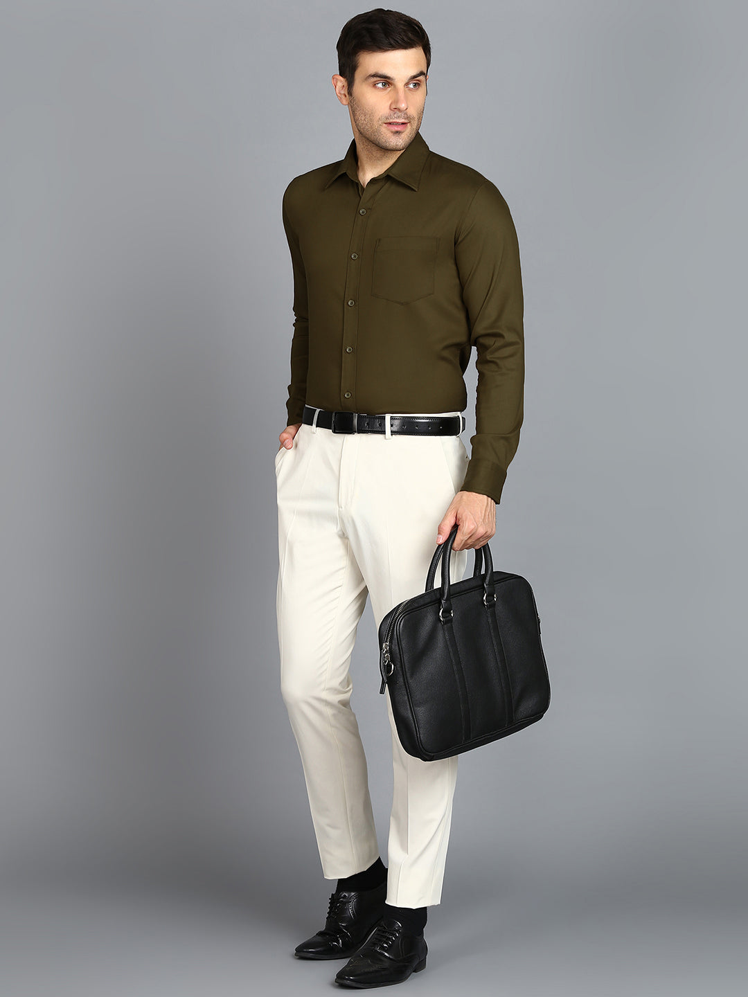 Olive Slim Fit Shirt
