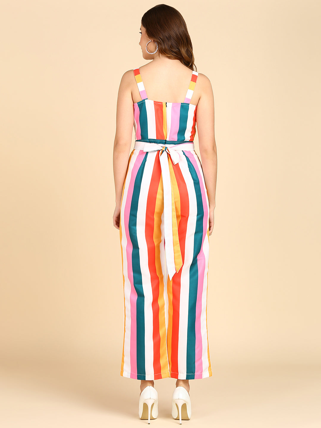 Multi Color Strip Jumpsuit