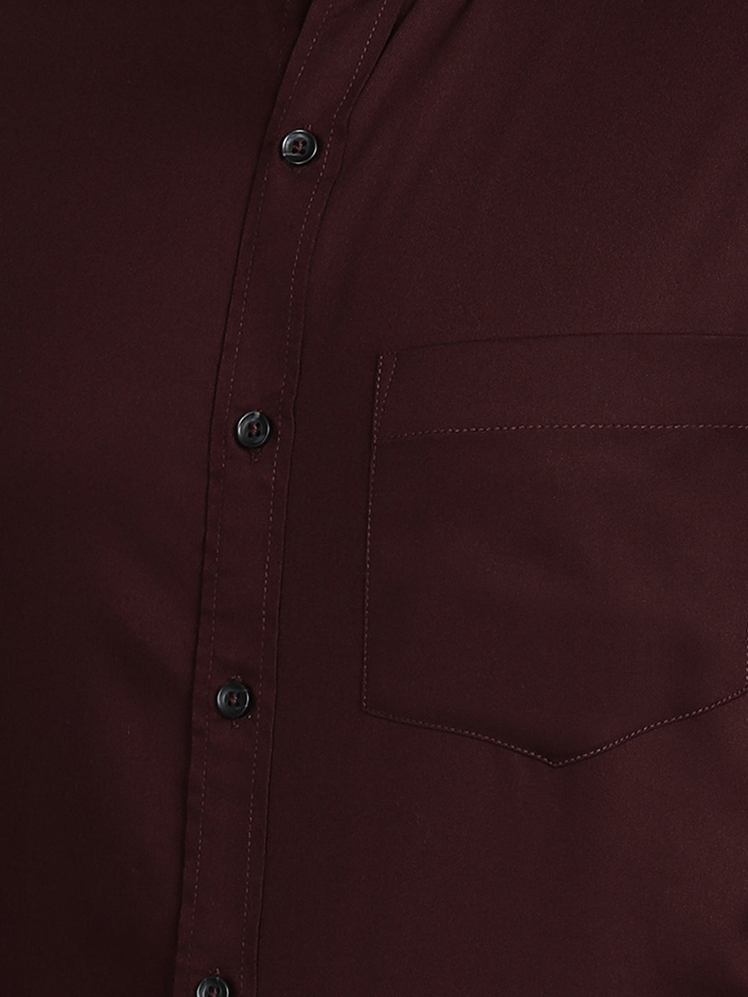 Solid Wine Slim Fit Shirt