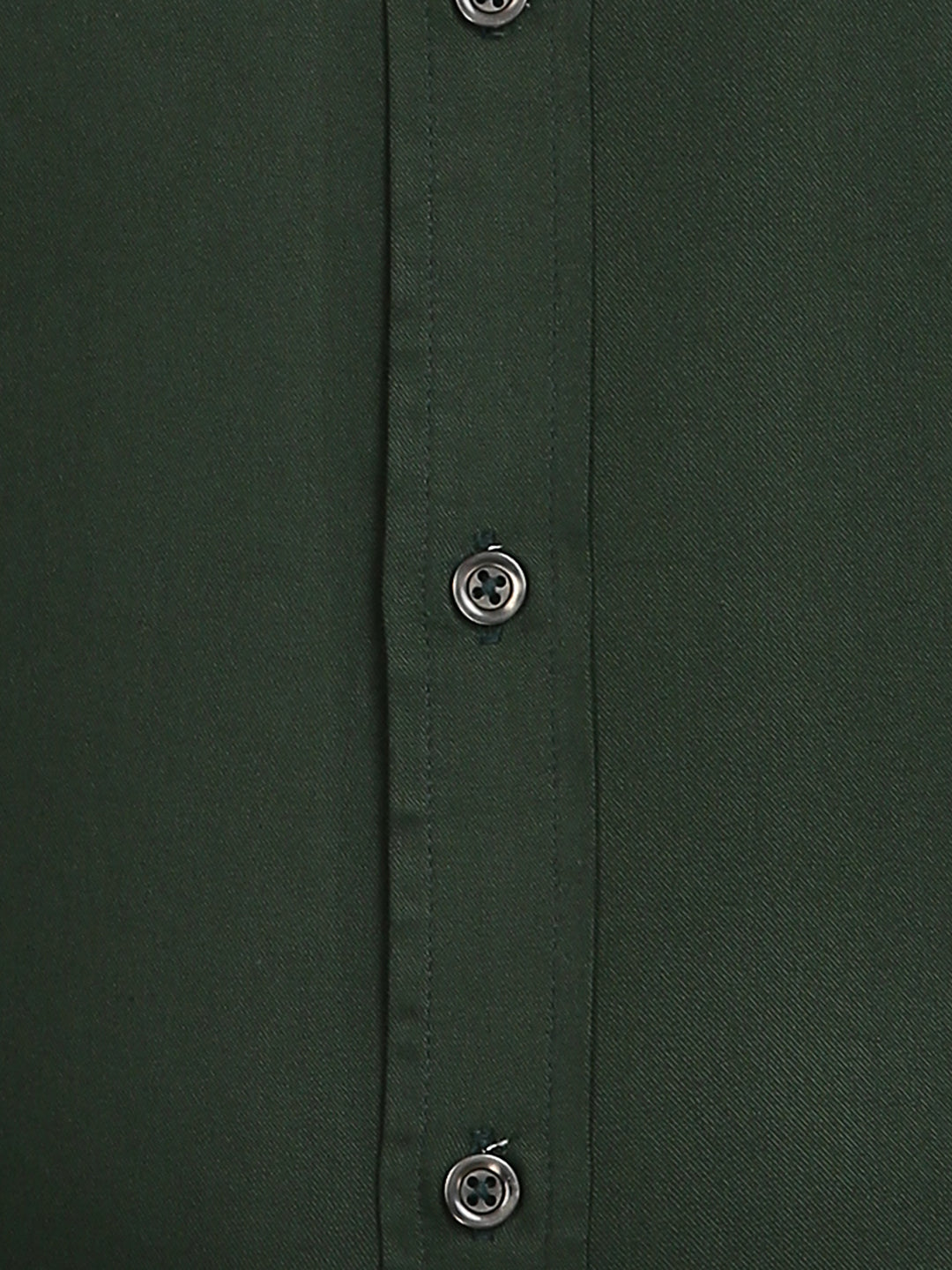 Solid Green Slim Fit Shirt