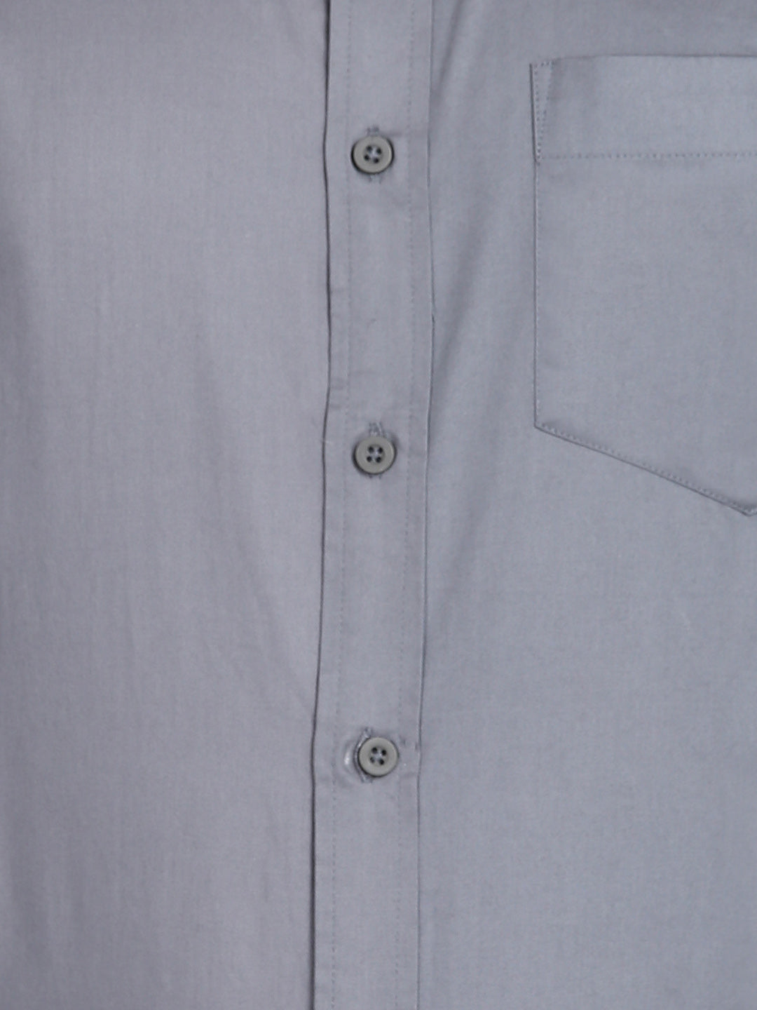Solid Grey Slim Fit Shirt