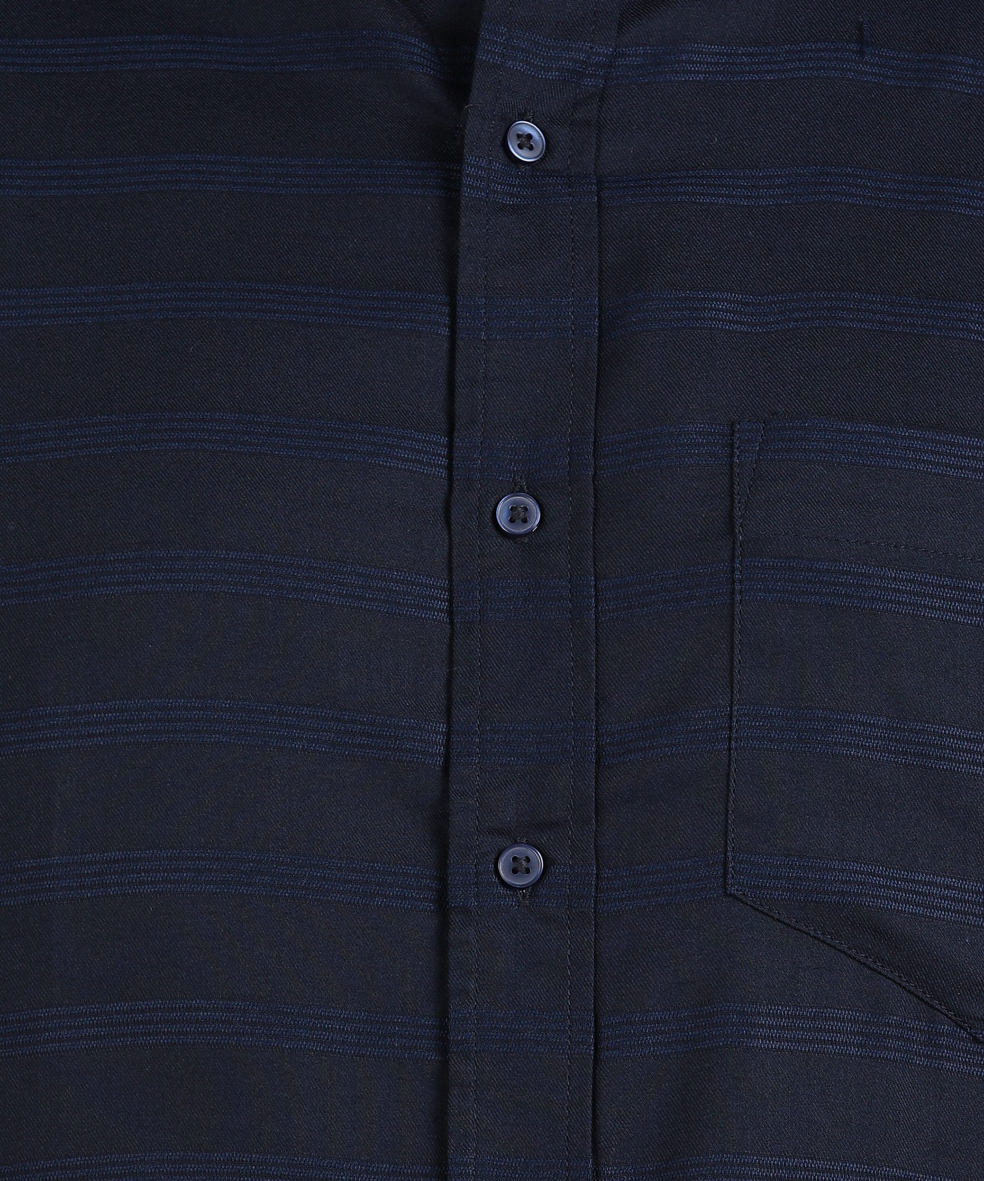 Dark Blue Striped Slim Fit Shirt