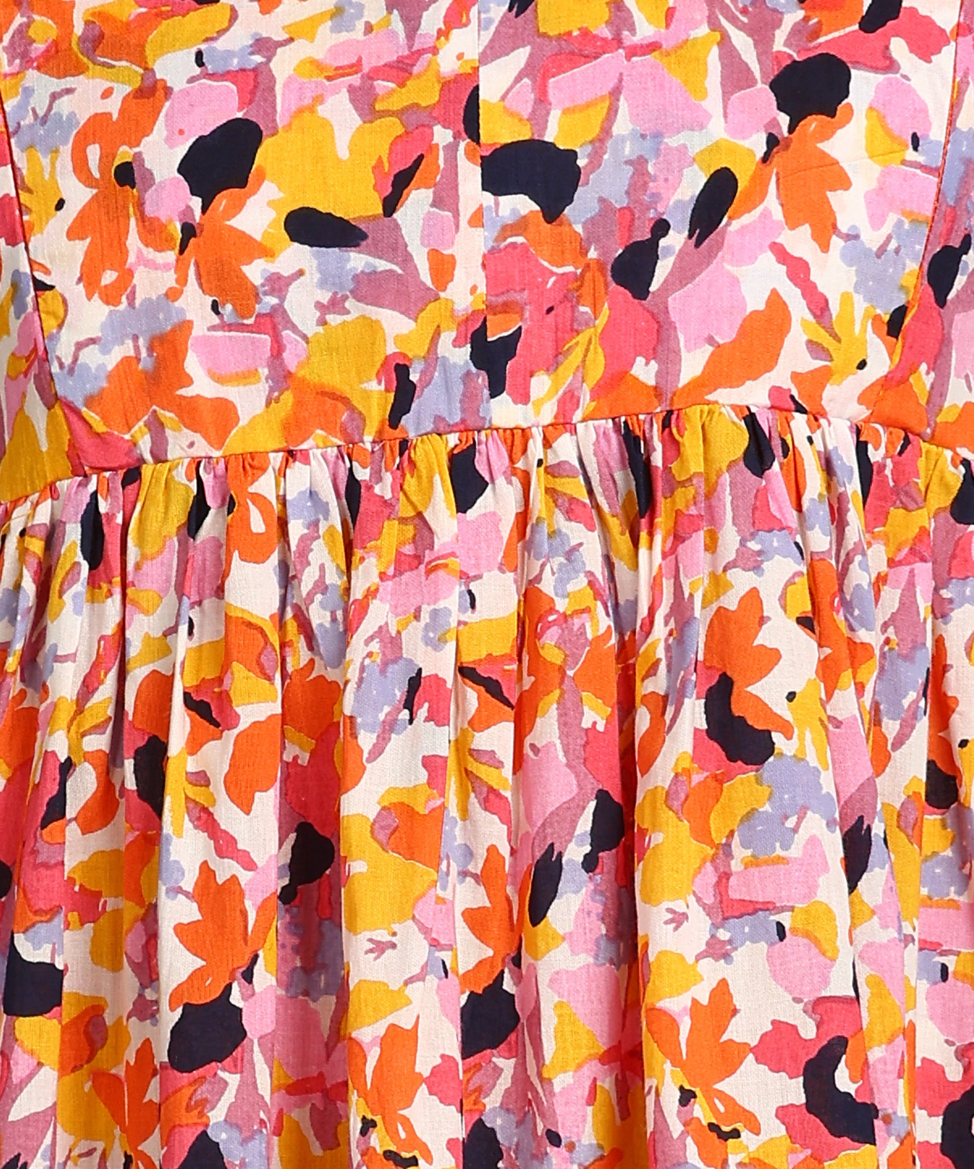 Multicolored Printed Shirt Style Maternity Wear Midi Dress