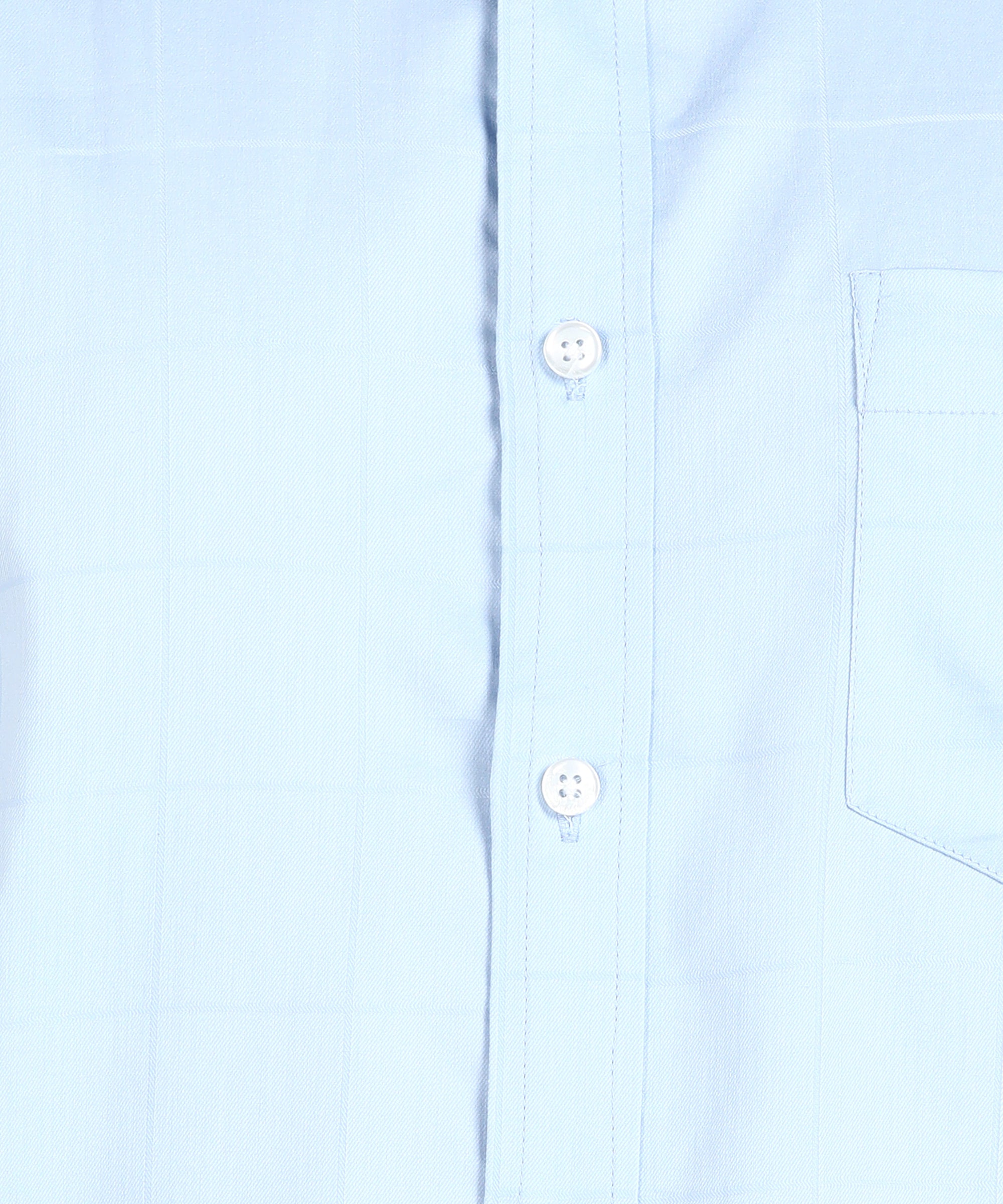 Sky Blue Checked Slim Fit Shirt