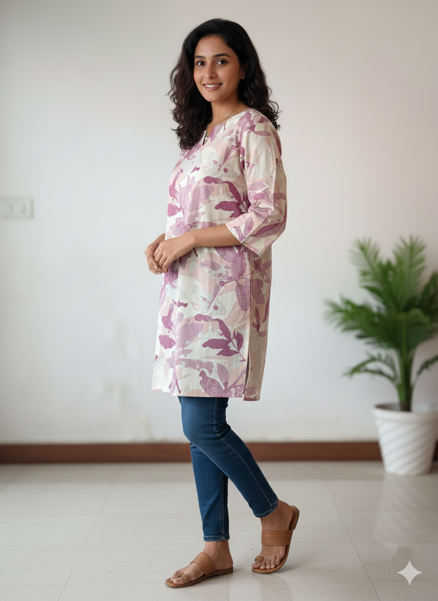 Printed short kurti