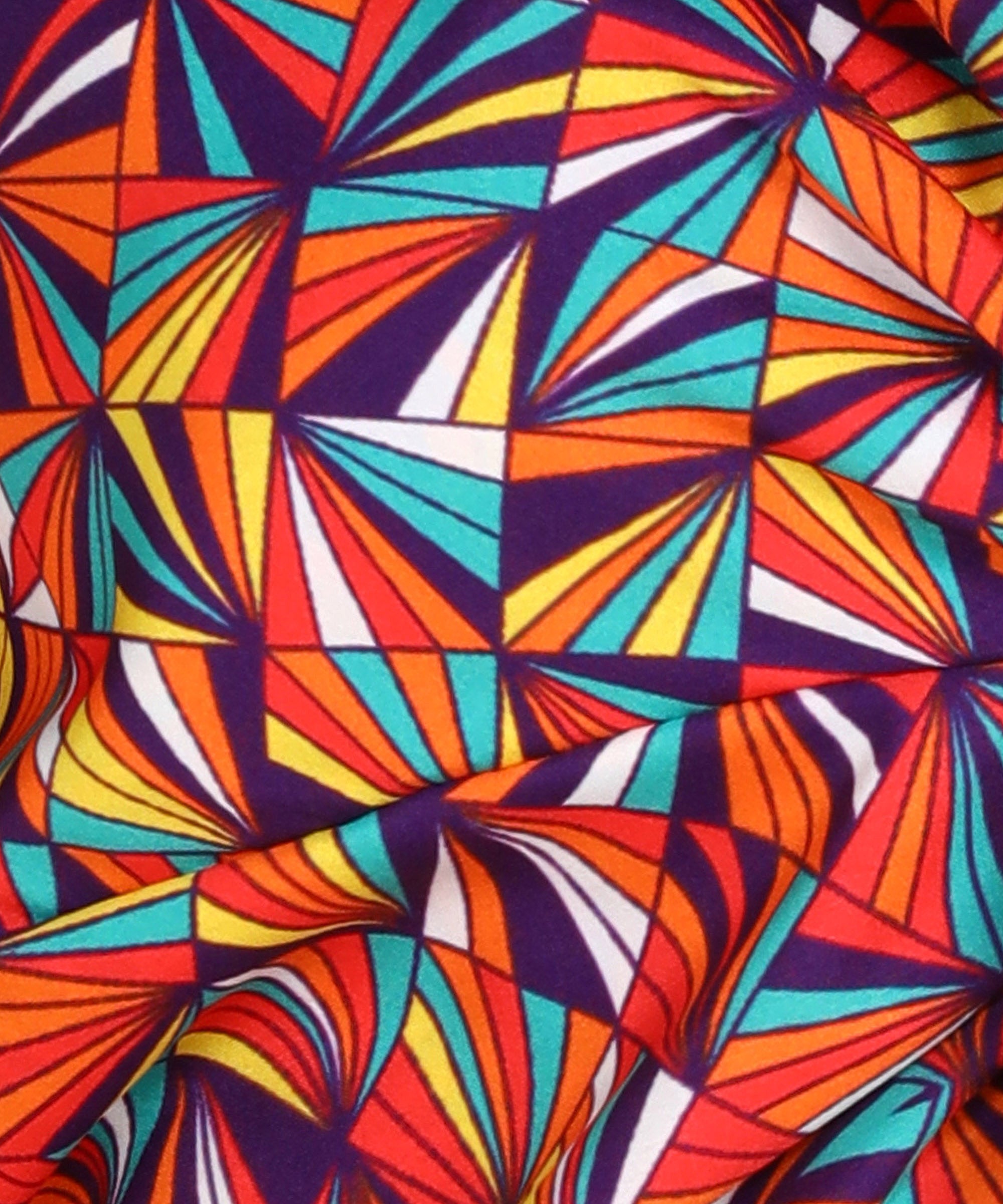Multicolor Printed Front Knot Stylish Crop Top