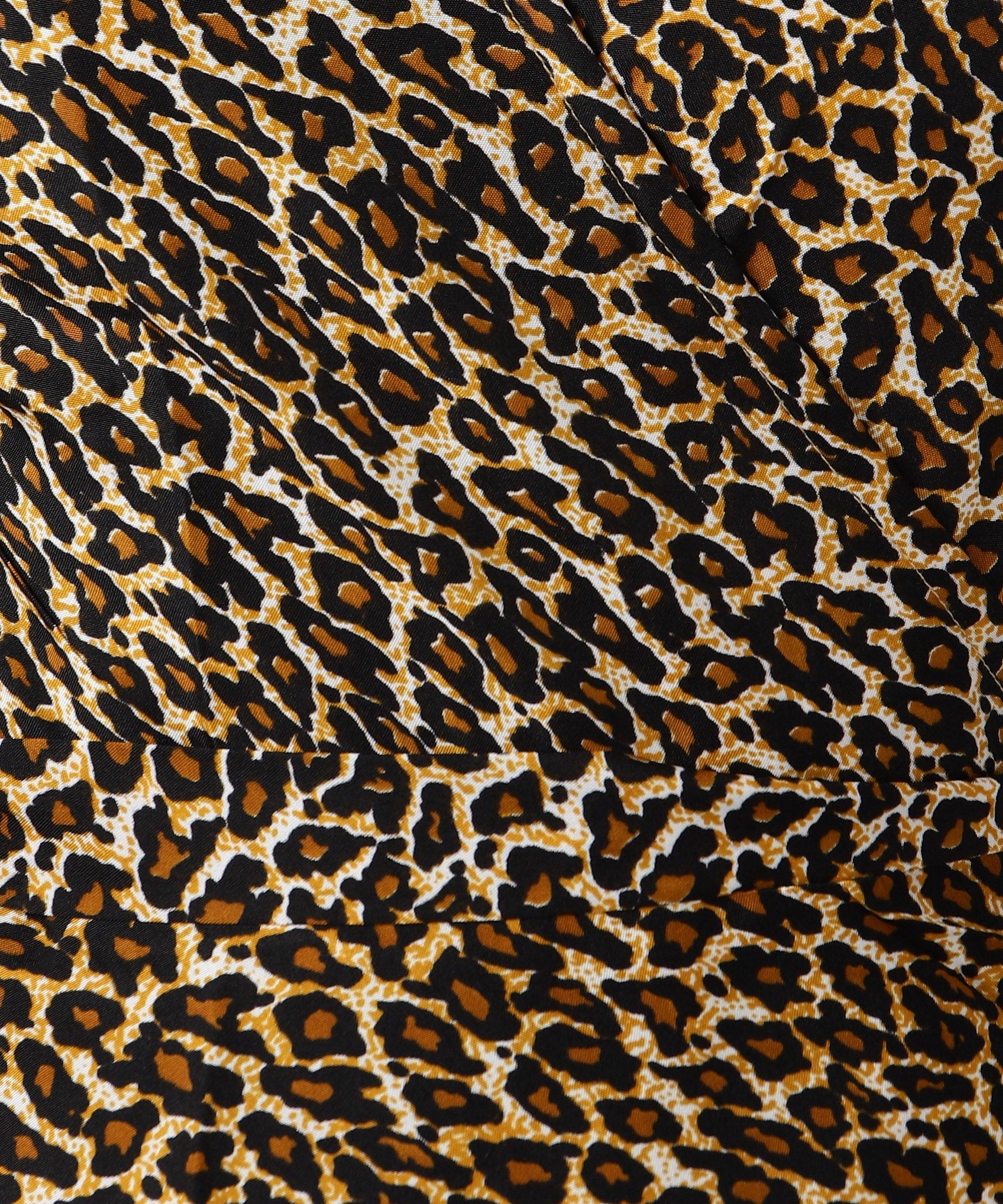 Znx Women Tiger Printed bell Sleeve Top - Znxclothing