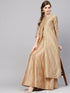 Gold Lehenga With Top And Jacket (Fully Stitched) - Znxclothing
