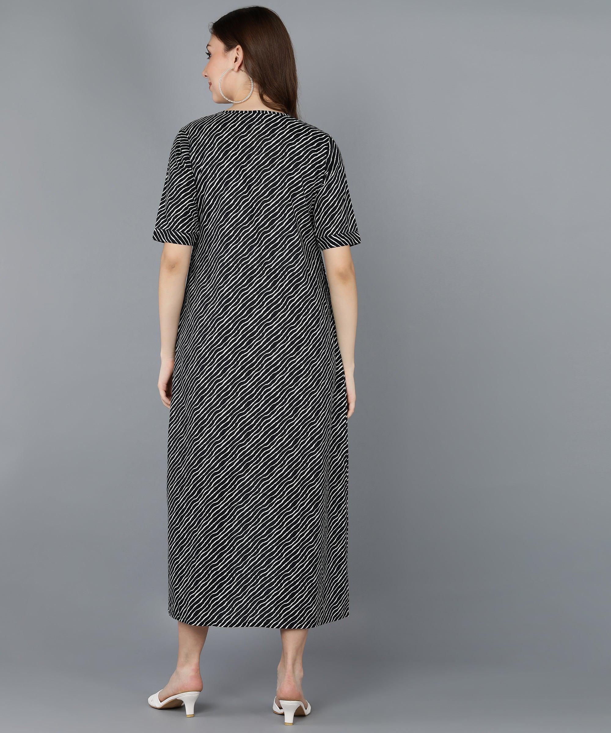 Black Leheriya Printed Jacket With Solid White Dress - Znxclothing