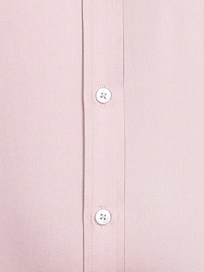 Solid Mauve Pink Slim Fit Shirt