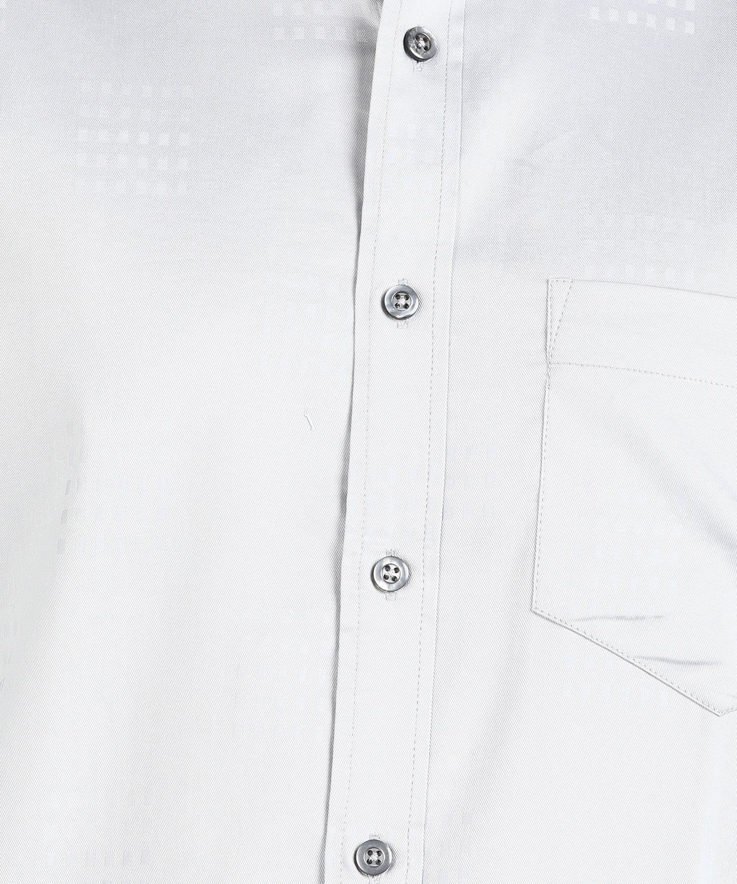 Self Checked Grey Slim Fit Slim Fit Shirt