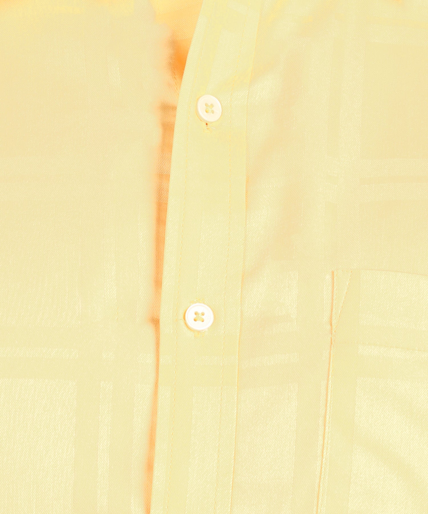 Self Design Yellow Slim Fit Shirt
