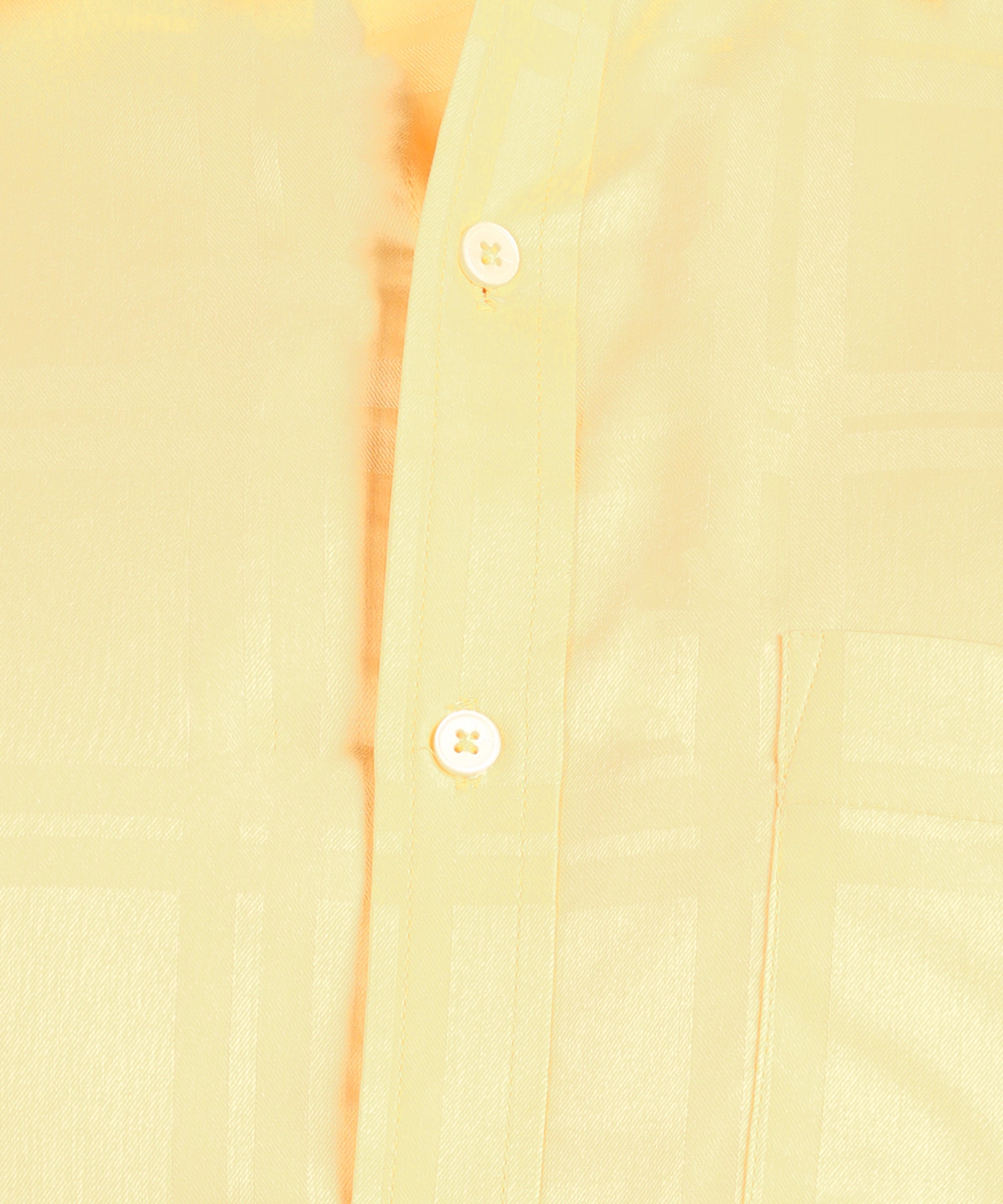 Self Design Yellow Slim Fit Shirt