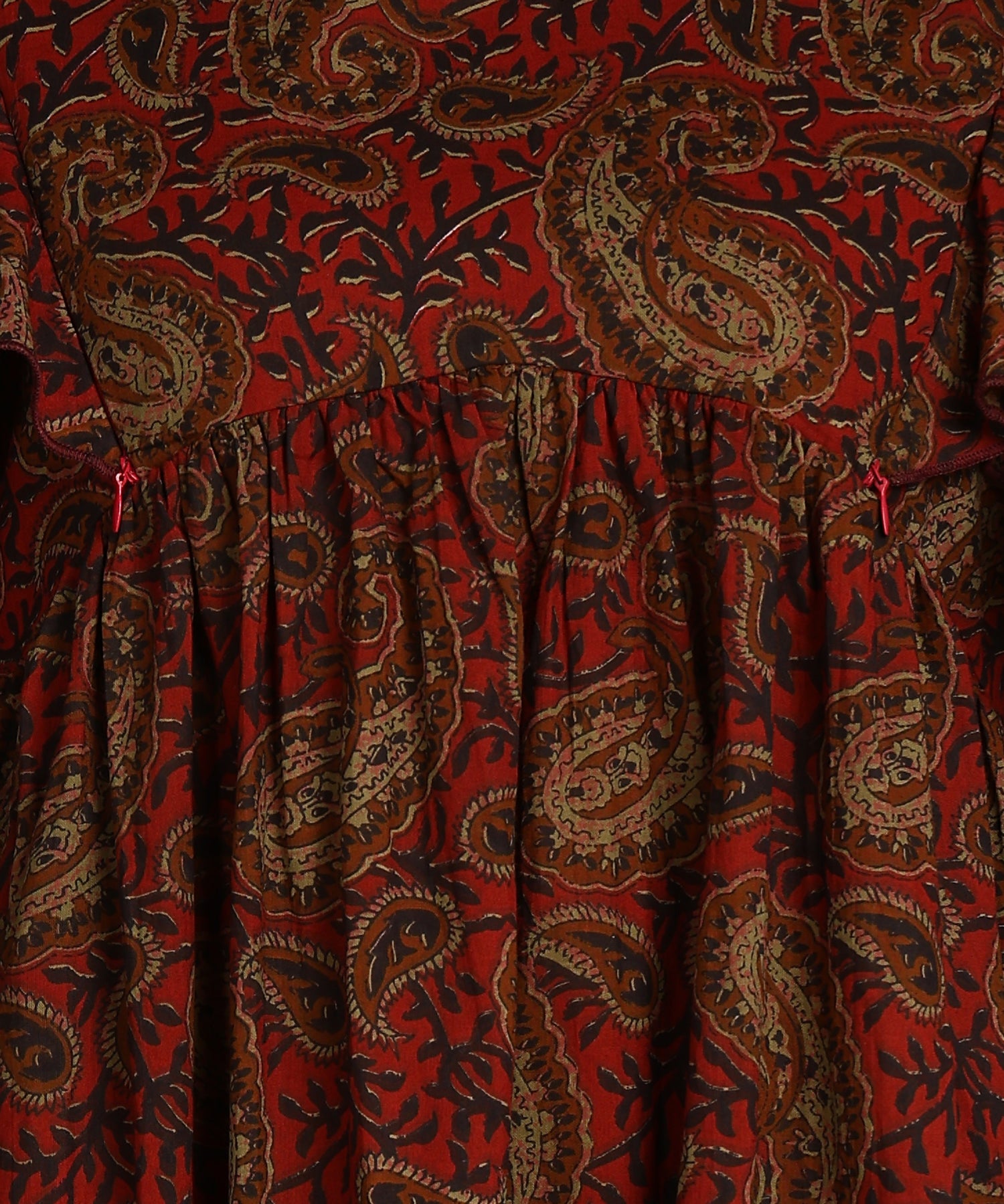 Brown Printed Maternity Wear Midi Dress