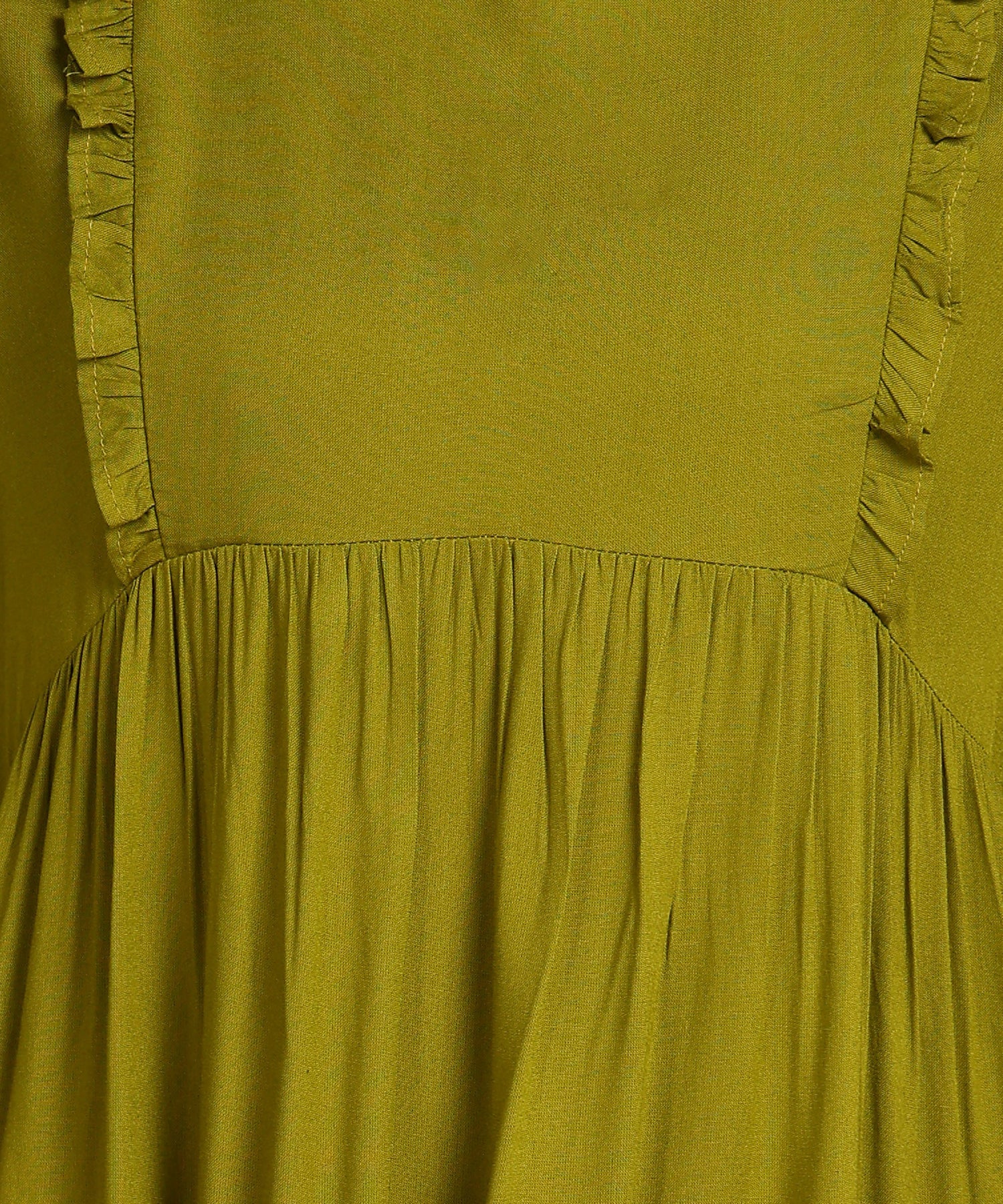 Olive Green Maternity Wear Midi Dress