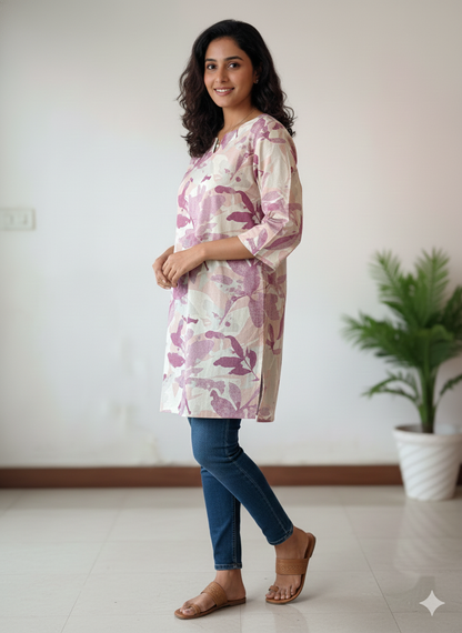 Printed short kurti