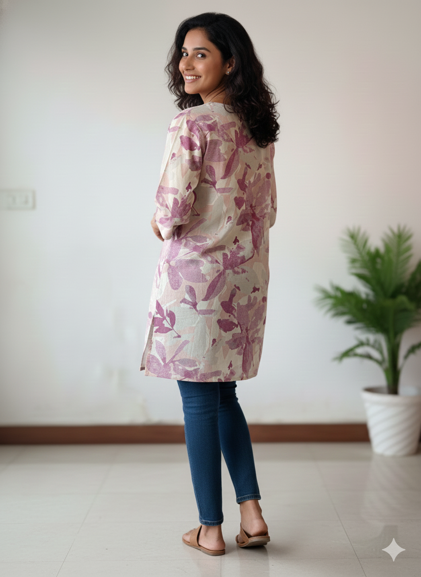 Printed short kurti