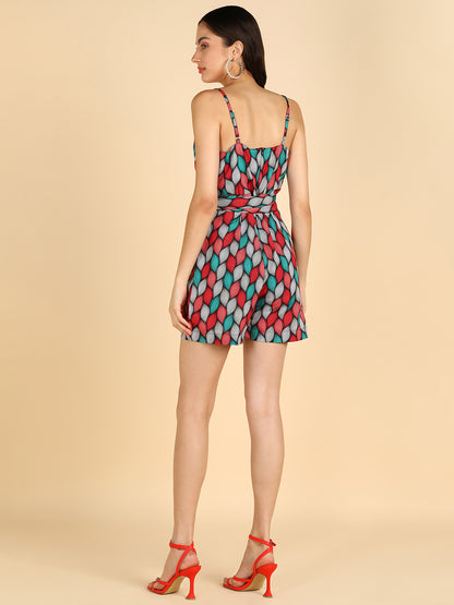 Multi Color Printed Playsuite
