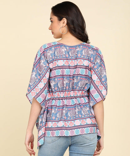 Ethnic Motifs Printed Kaftan Top - Znxclothing