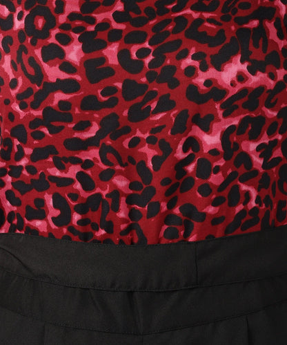 Znx Women Pink Animal Printed Jumpsuit - Znxclothing
