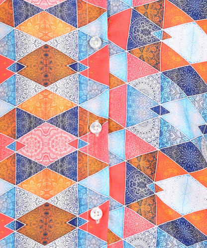 Geomatric Printed Multicolor Shirt