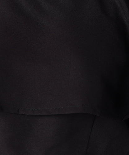 Women Shoulder Straps Black Solid Top - Znxclothing