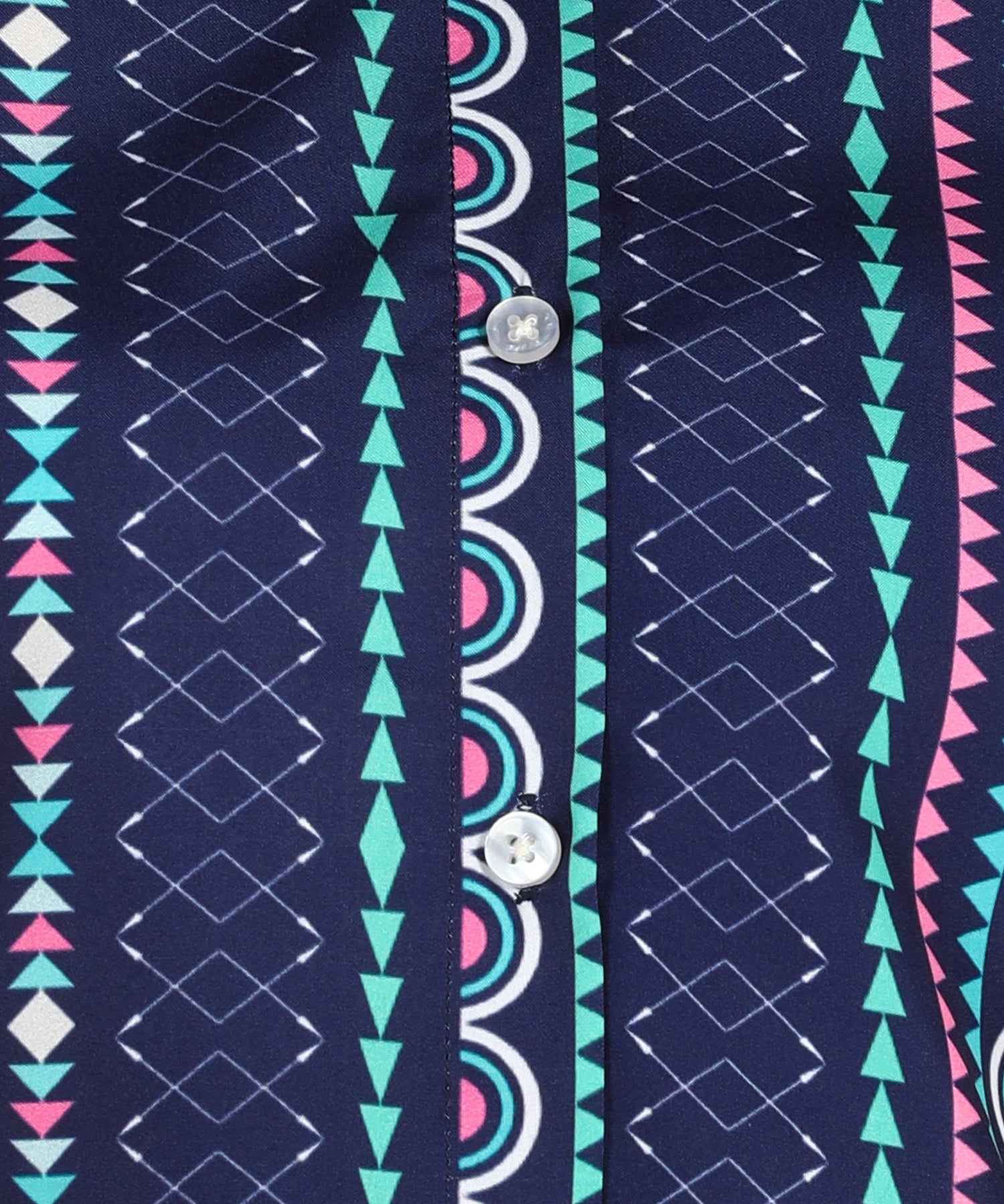 Blue Stripe Printed Shirt