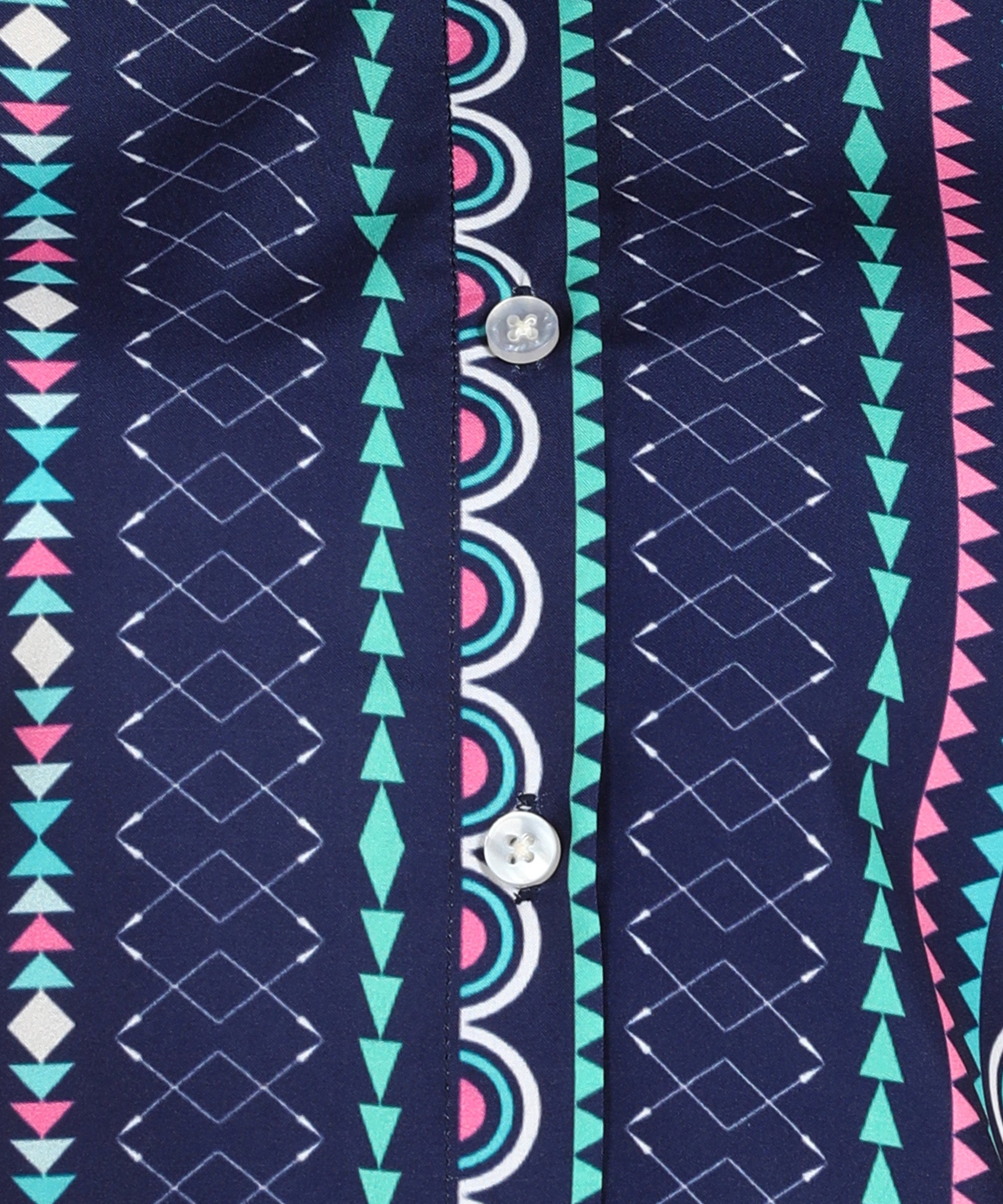 Blue Stripe Printed Shirt