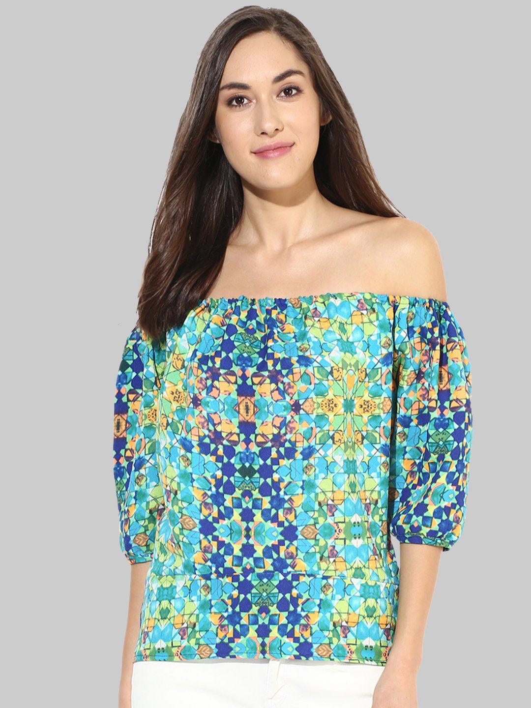 Multicoloured Printed Top - Znxclothing