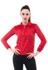 Women White LEOPORD printed top - Znxclothing