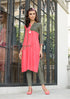 Light Pink & Grey Kurti - Znxclothing