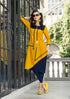 Yellow & Blue Kurti - Znxclothing