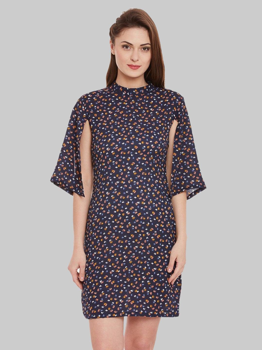 Floral Multi colour Dress - Znxclothing