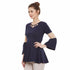 Solid Blue colour top - Znxclothing
