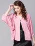 Pink Solid Shrug - Znxclothing