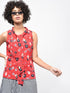 Tie Knot Floral Top - Znxclothing